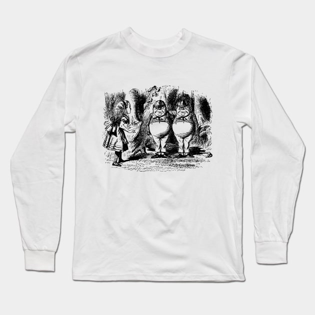 Tweedledee and Tweedledum Long Sleeve T-Shirt by MasterpieceCafe